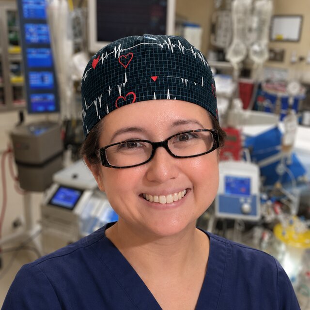 Shayla Brictson in the operating room